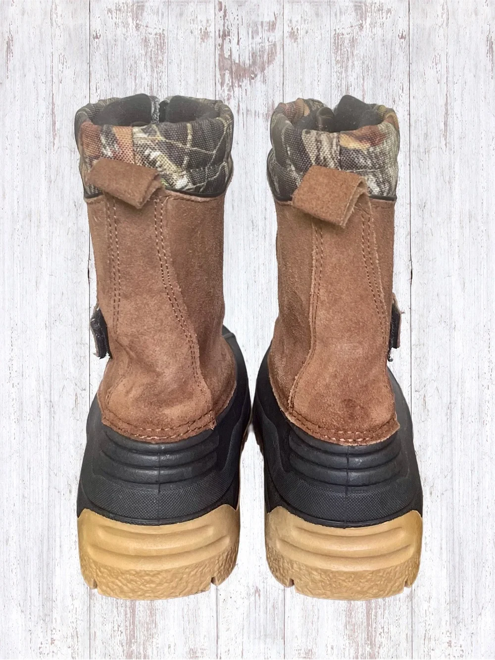 Ozark Trail Winter Pak Camouflage Kids Snow Boots Unisex Size 2